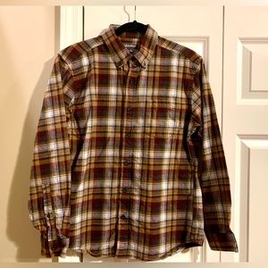 Men’s Eddie Bauer Field Flannel Button-Down Shirt Size M
